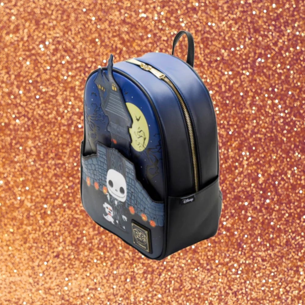 Loungefly Funko Pop! Jack Skellington Glow Mini Backpack - Picture 3 of 6